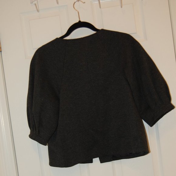 Kenneth Cole Reaction Women's Grey Dressy Size 8 Jacket W/2 Snap Closure - Picture 3 of 8